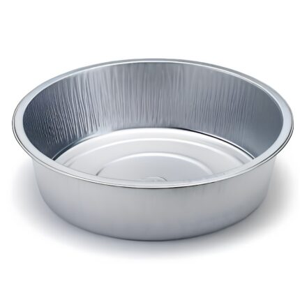 Contenitore alluminio nudo tondo + coperchio 120718 1200 cm3 - 50 pezzi