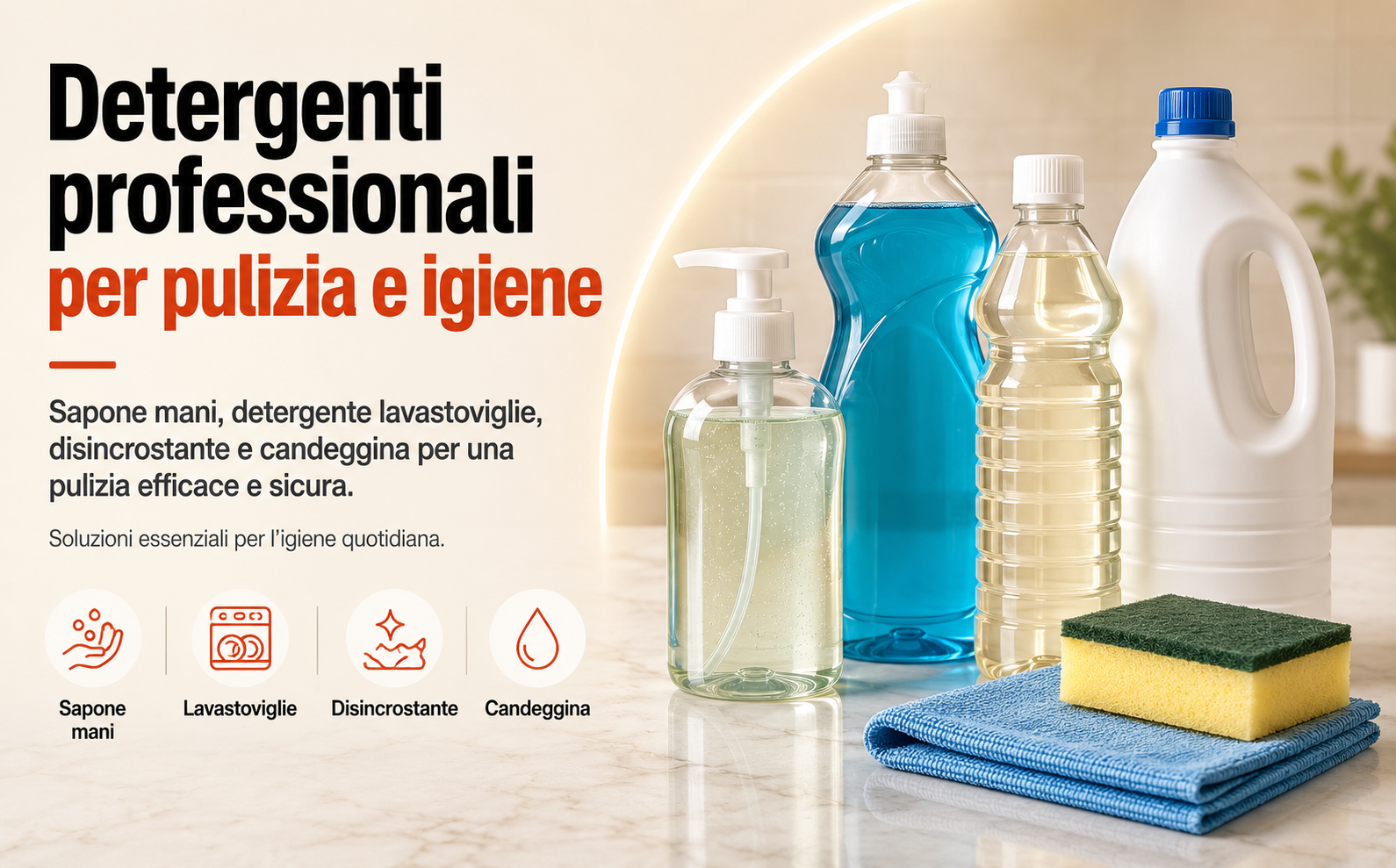 DETERGENTI HORECA PER PULIZIA SAPONE MANI