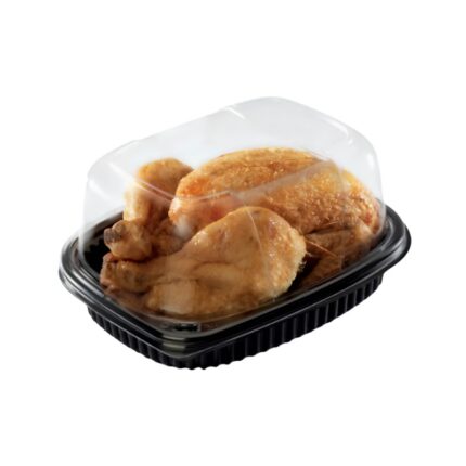 Vaschetta per pollo - base nera - 110 pezzi